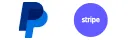 Logos PayPal et Stripe