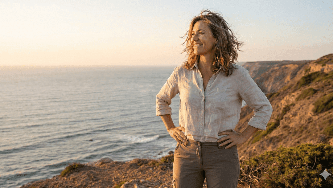 Entrepreneure épanouie qui a dépassé ses peurs et blocages