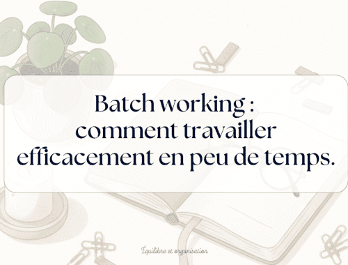 methode batch working