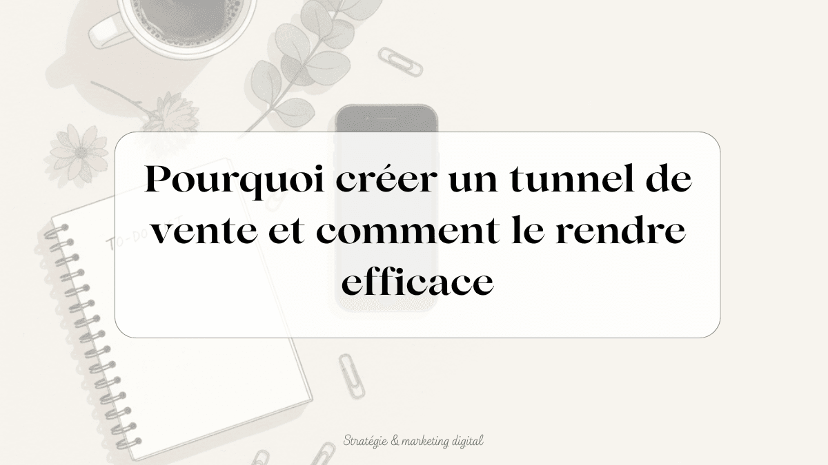 créer tunnel de vente
