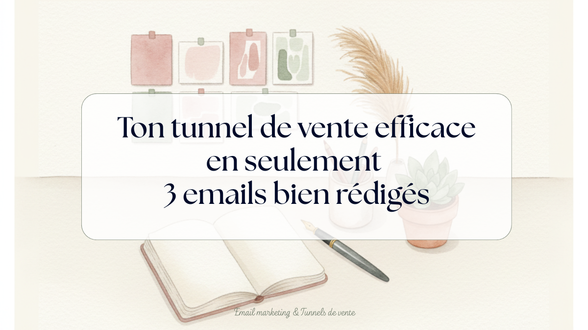 Le tunnel de vente le plus simple du monde (spécial maman pressée) : 3 emails pour transformer un abonné en client