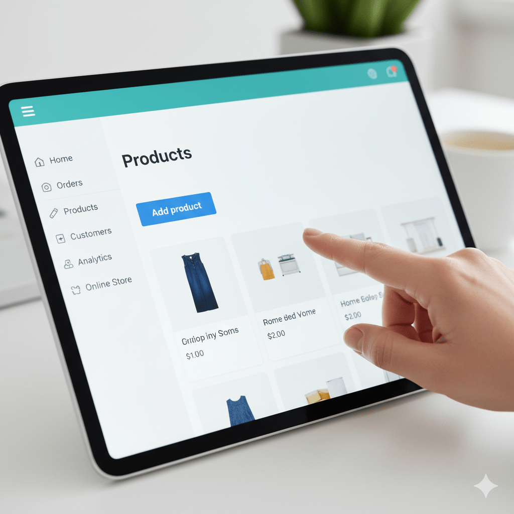 interface Shopify boutique en ligne