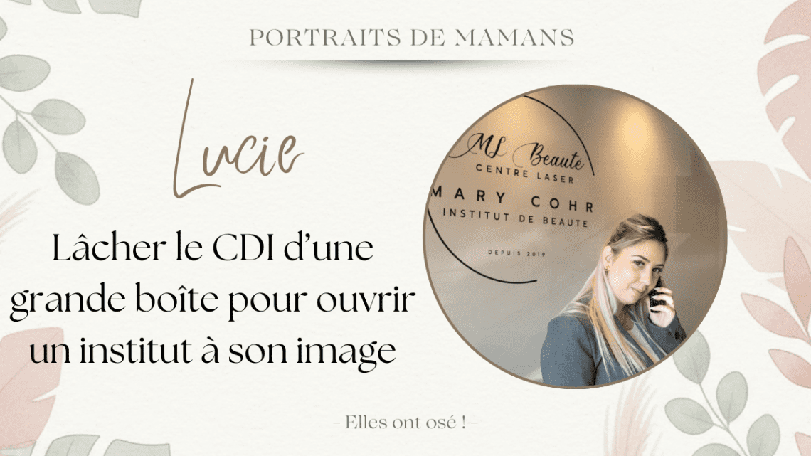 portrait lucie gérante institut de beaute