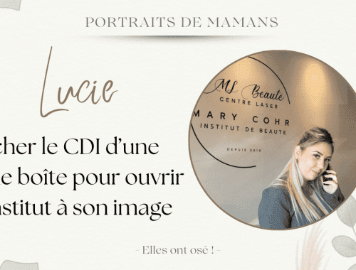 portrait lucie gérante institut de beaute