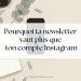 Instagram vs newsletter
