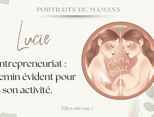 portrait de Lucie entrepreneure mamabulle