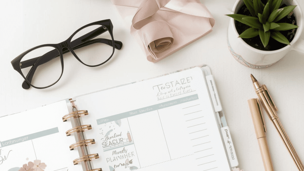 maman entreprend planification hebdomadaire