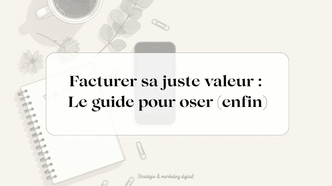 Fixer ses tarifs quand on est freelance : maman sereine et organisée à son bureau.